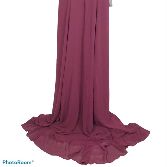 SMYM Jenn Maxi Dress in Merlot Chiffon nwot - Picture 8 of 14